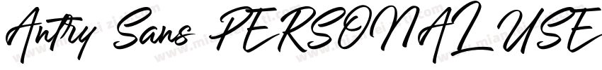 Antry Sans PERSONAL USE ONLY字体转换